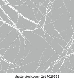 Textura de mármore cinzento com veias brancas. Padrão de rachaduras de pedra natural. Fundo perfeito para impressão de ladrilhos. Ilustração vetorial