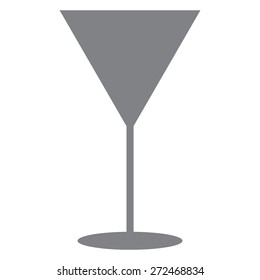 Gray Martini glass