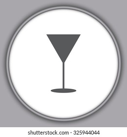 Gray Martini glass