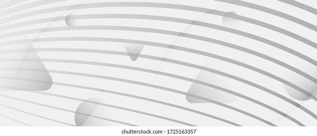 Gray Memphis Fluid Shapes. 3d Flow Lines Poster. Vector Minimal Landing Page. Light Futuristic Template. Memphis Fluid Shapes. Abstract Modern Motion. Wave Lines. Memphis Fluid Shapes.