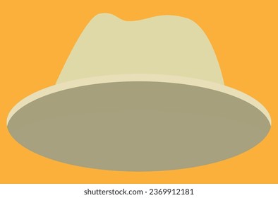 gray men's wide brim hat