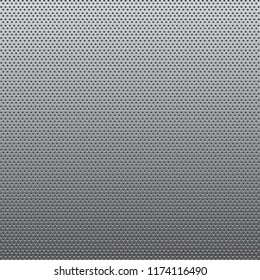 Gray metal background, perforated metal texture. Illustration