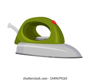 Gray metal iron. Vector illustration on a white background.
