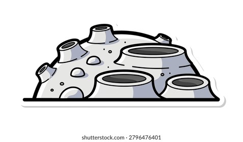 Gray metal object with multiple holes