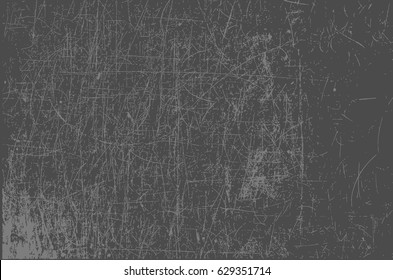 Gray metal scratched background vector