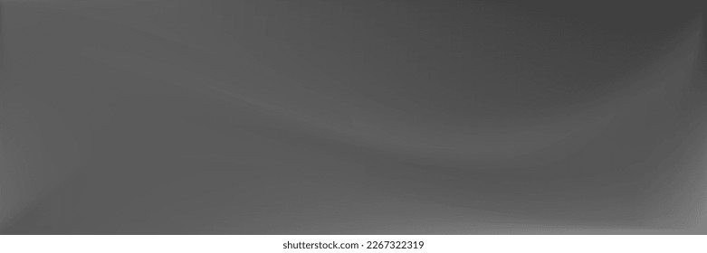 Gray  Metallic Office Background. Grey Alluminium Wavy Gradient Mesh. Vibrant Wavy Gradient Mesh. Monochromatic Smooth Surface Illustration. Silver Natural Modern Design Backdrop.