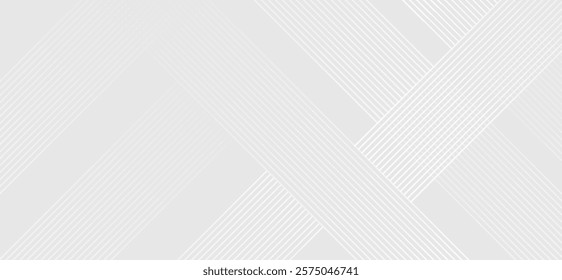 Gray minimal colour abstract background with white visable geometric lines and dynamic shapes composition design background vector illustration eps10. Perfect for modern projects basktop wallpaper.