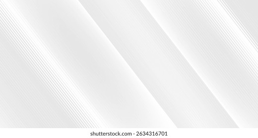 Gray minimal colour abstract background with white visable geometric lines and dynamic shapes composition design background vector illustration