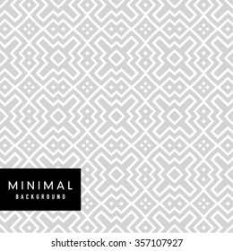 Gray minimalistic seamless pattern with geometric simple elements