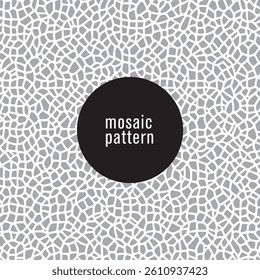 gray mosaic pattern on white background