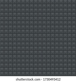 Gray mosaic of tiles, brick, square size, wall texture Musician flat vector pattern isolated.