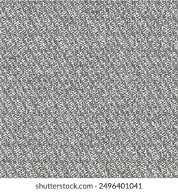 Gray mottled jute or wool rug specific to rural areas. Thick fabric with slanted vague stripes. Abstract seamless pattern.