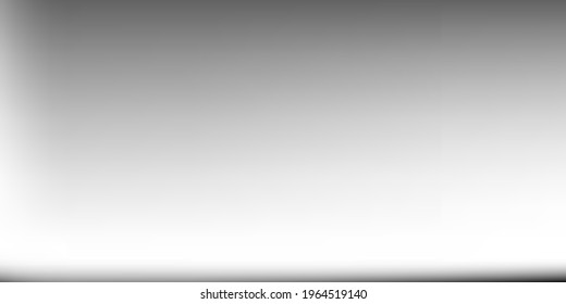 Gray  Natural Original Background. Grey Smooth Surface Illustration. Black and White Alluminium Smooth Surface Backdrop. Blank Horizontal Gradient Mesh. Vibrant Silver Horizontal Gradient Mesh.