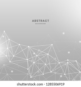 Gray neural texture abstract vector