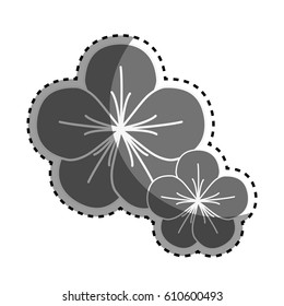 gray nice flowers with petals decoration