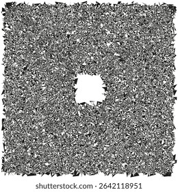 Gray noise texture. Speckled surface pattern. Vector grain background. Dotted material effect.