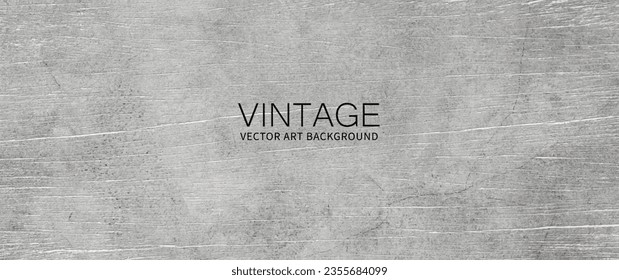 Gray old wood. Vintage vector background. Aged grunge illustration for design. Old wooden texture.	
