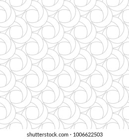 Gray on white geometric ornament. Seamless pattern for web, textile and wallpapers