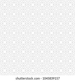 Gray on white geometric ornament. Seamless pattern for web, textile and wallpapers