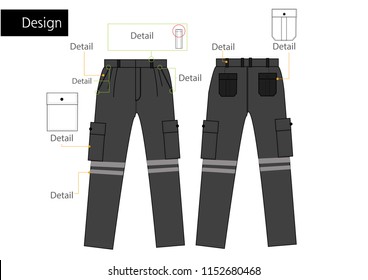 Gray Pants Vector
