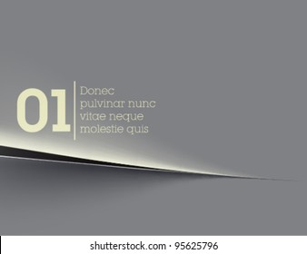 gray paper background / paper cut / vector