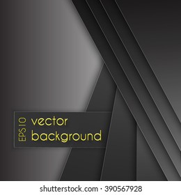 Gray paper background on overlap grey texture and pattern dimension grey vector illustration message board for text and message design modern website