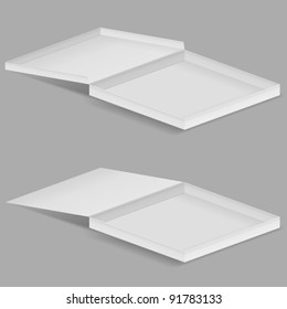 Gray paper box, vector eps10 illustration