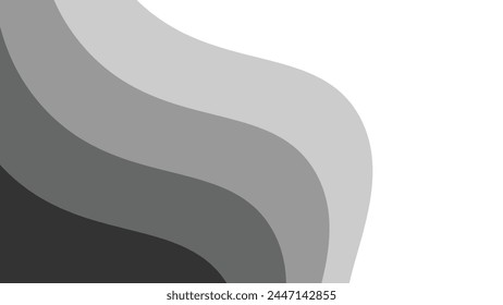 Gray papercut abstract background for backdrop or presentation	