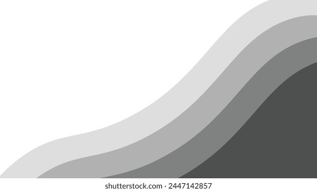 Gray papercut abstract background for backdrop or presentation	