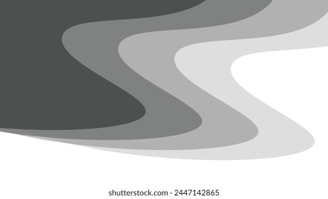 Gray papercut abstract background for backdrop or presentation	