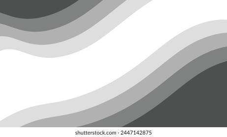 Gray papercut abstract background for backdrop or presentation	