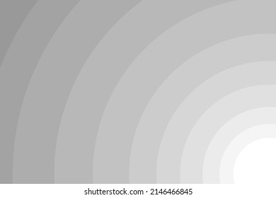 Gray pastel gradient sun paper cut. Vector illustration.