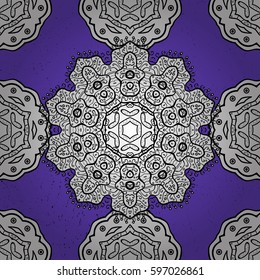 Gray pattern. Elegant vector classic pattern. Rough abstract background with repeating elements. Vector illustration.