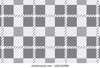 Gray pattern.Texture from rhombus for - plaid,tablecloths,shirts,dresses,paper,bedding,blankets,quilts and other textile products.Vector illustration. - Vector