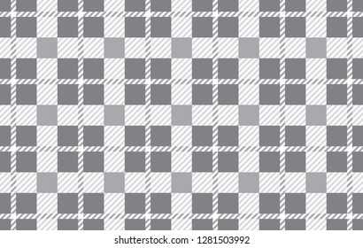 Gray pattern.Texture from rhombus for - plaid,tablecloths,shirts,dresses,paper,bedding,blankets,quilts and other textile products.Vector illustration. - Vector