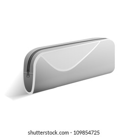 Gray pencil case template