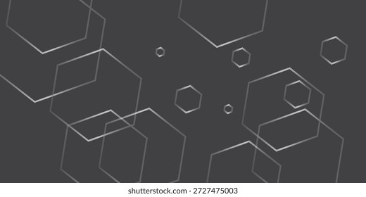 Fondo de pentágono gris para su diseño