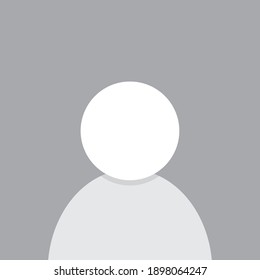 Gray photo placeholder icon design. UI design for avatar photo placeholder. Icon design. Vector illustration.