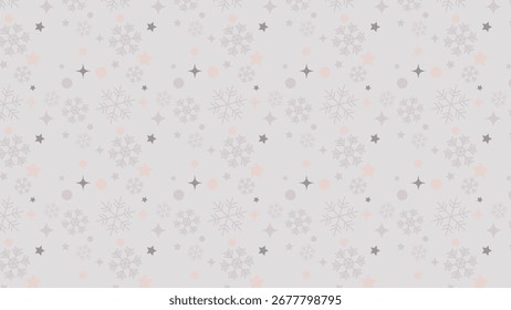 Ilustração de fundo em floco de neve cinza e em tons de rosa