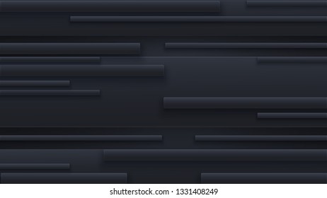Gray plates overlapping each other. Vector background or business banner of graphite rods. Modern design