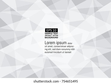 Gray polygon abstract background, Vector illustration