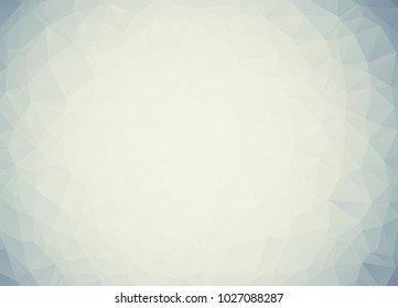 Gray polygonal illustration, which consist of triangles. Geometric background in Origami style with gradient. Triangular design for your business.