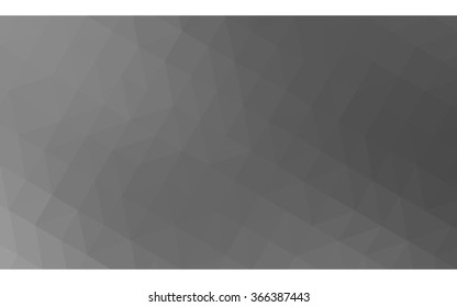 Gray polygonal illustration, which consist of triangles. Geometric background in Origami style with gradient. Triangular design for your business.