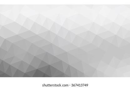 Gray polygonal illustration, which consist of triangles. Geometric background in Origami style with gradient. Triangular design for your business.