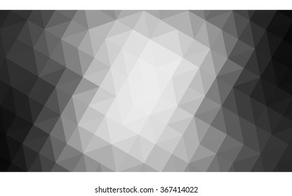 Gray polygonal illustration, which consist of triangles. Geometric background in Origami style with gradient. Triangular design for your business.