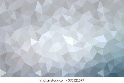Gray polygonal illustration, which consist of triangles. Geometric background in Origami style with gradient. Triangular design for your business.