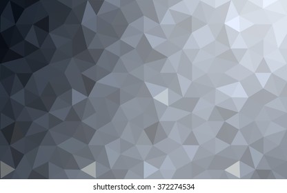 Gray polygonal illustration, which consist of triangles. Geometric background in Origami style with gradient. Triangular design for your business.