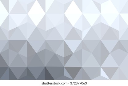 Gray polygonal illustration, which consist of triangles. Geometric background in Origami style with gradient. Triangular design for your business.