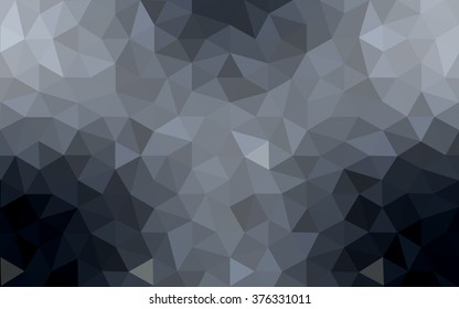 Gray polygonal illustration, which consist of triangles. Geometric background in Origami style with gradient. Triangular design for your business.