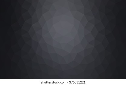 Gray polygonal illustration, which consist of triangles. Geometric background in Origami style with gradient. Triangular design for your business.